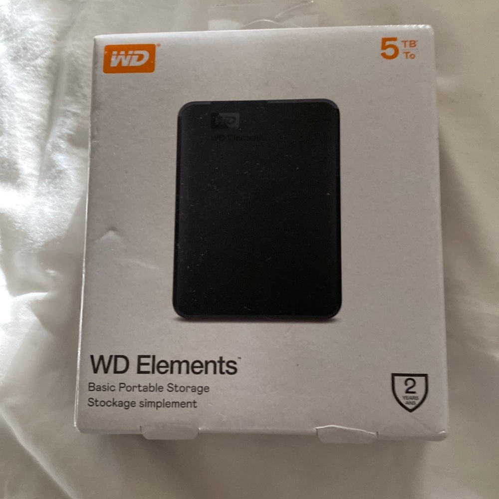 Western Digital External Hard Disk Drives 5 TB Storage Capacity